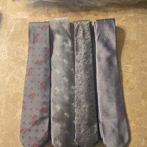 Men's Gray Patterned Necktie - Elegant Gray Formal Tie